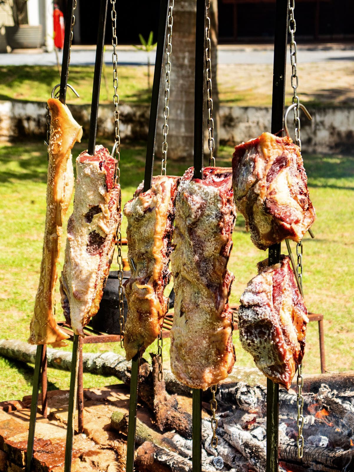 Costela no fogo de chão