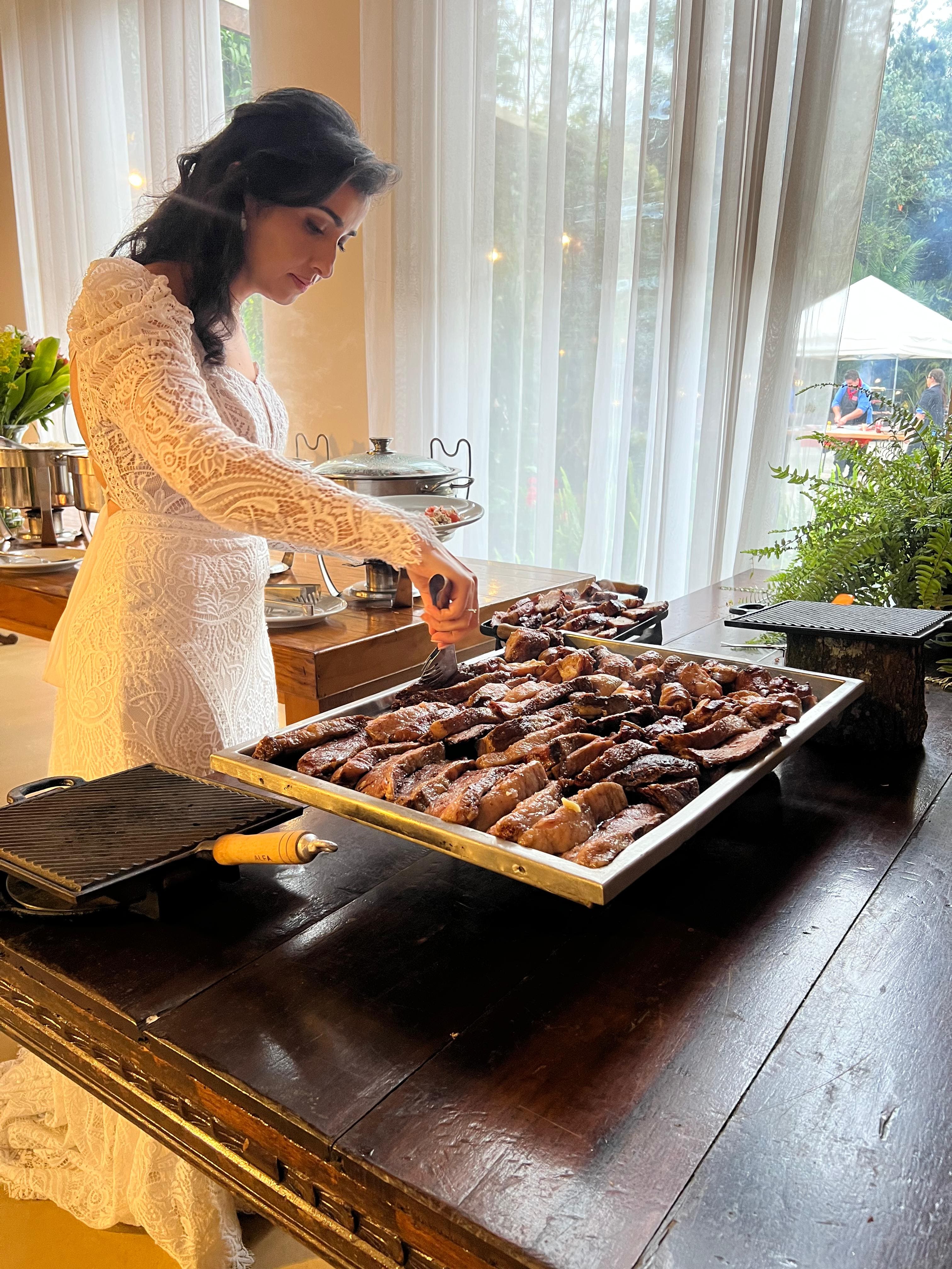 Buffet montado em evento